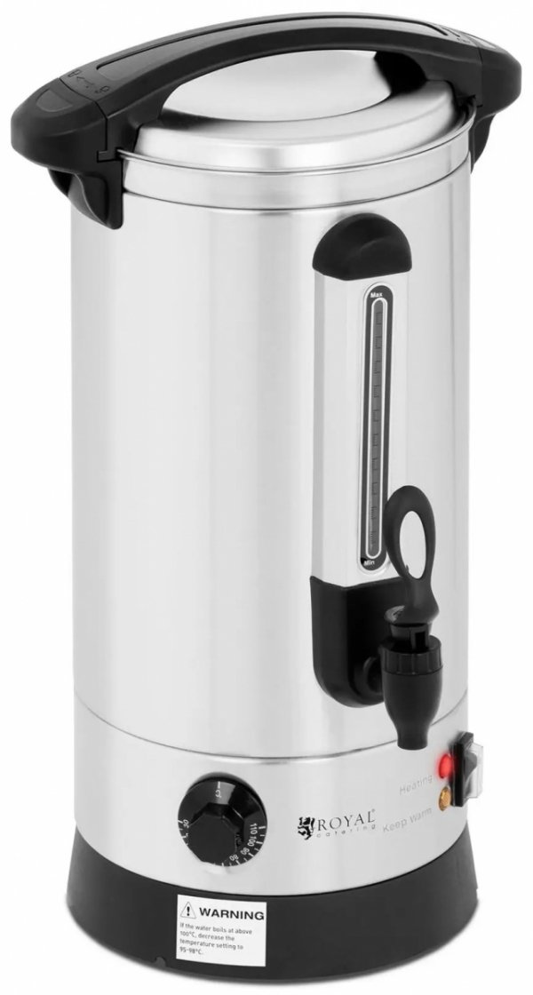 Warnik do wody - 8,7 l - 1500 W - stal nierdzewna - dwuściankowy ROYAL CATERING 10011699 RC-WBDW9