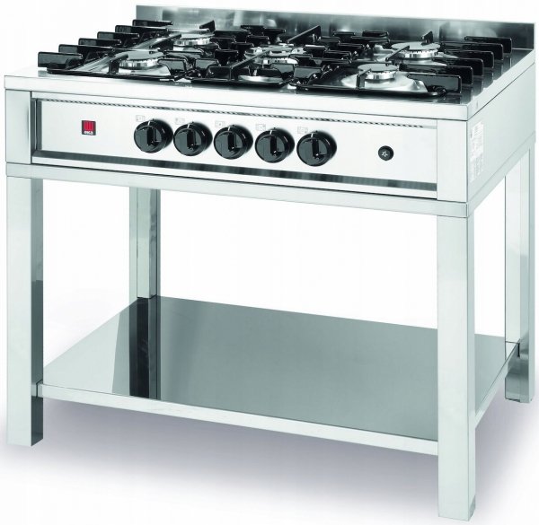 Kuchnia gazowa 5-palnikowa Kitchen Line na podstawie otwartej HENDI 225806 8711369225806
