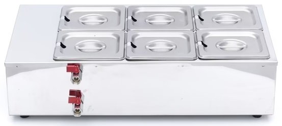 Topielnik do Czekolady - 6 x 1/6 GN 10 cm MAXIMA 09374053 8719632127468