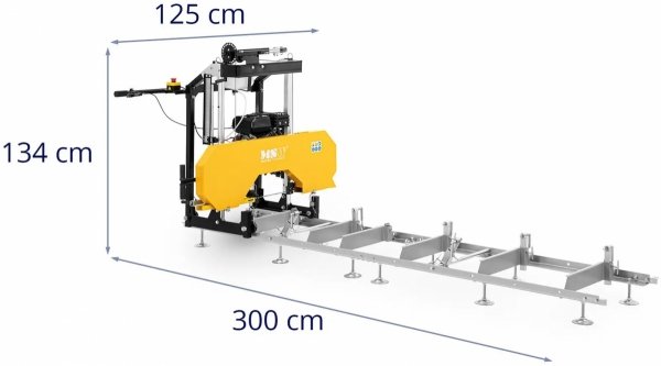Trak taśmowy - 7 KM - 2800 obr./min - przenośnik rolkowy 3 m MSW MSW-WOOHS-7HP 10062514 4062859226426