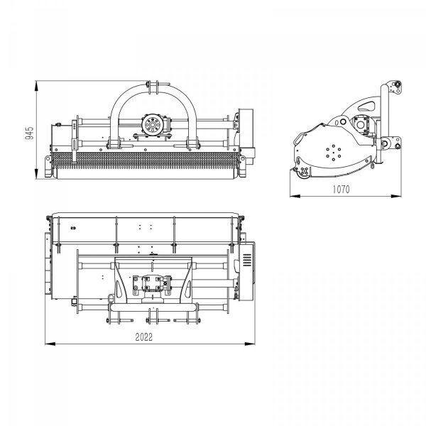 Kosiarka bijakowa - szerokość robocza 1750 mm WIESENFIELD 10280317 WIE-FS-180T