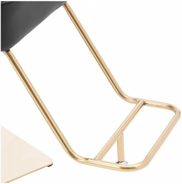 Fotel fryzjerski z podnóżkiem 56-73 cm 200 kg czarny/złoty PHYSA PHYSA STAUNTON BLACK &amp; GOLD 10040759 4062859238023