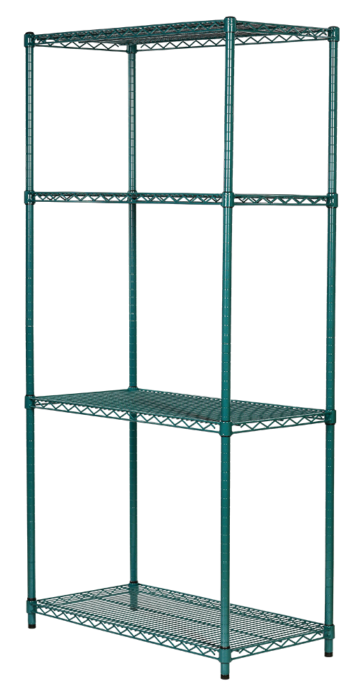 Regał antybakteryjny noMICRO siatkowy 4-półkowy 46x152x182 cm ULTRA POWER