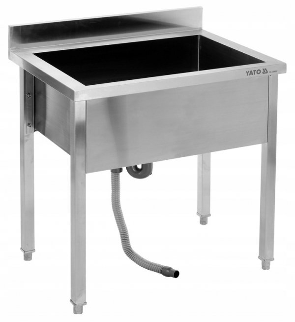 STÓŁ Z BASENEM 100 X 70 CM Basen Jednokomorowy Nierdzewny YATO YG-30925