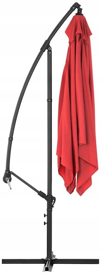 Parasol ogrodowy wiszący 250x250cm UNIPRODO 10250552 UNI_UMBRELLA_SQ250RE_N