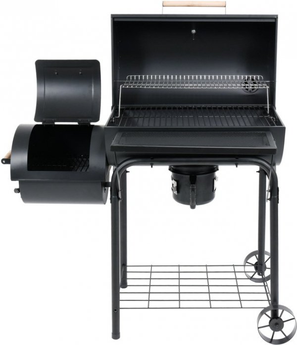 GRILL WĘGLOWY Z WĘDZARNIĄ XXL RUSZT 64X37 LUND 99587 99587