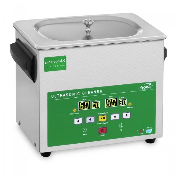 Myjka ultradźwiękowa - 3 litry - 80 W - Memory Quick Eco ULSONIX 10050101 PROCLEAN 3.0 ECO