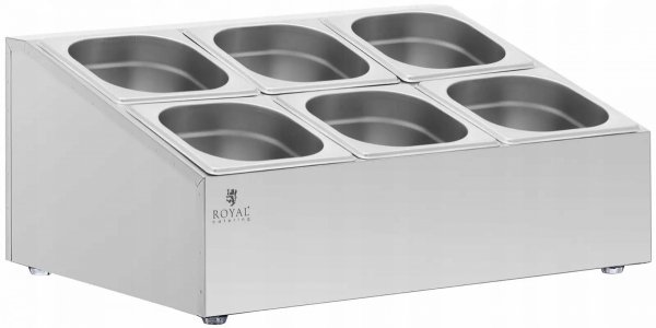 Ekspozytor na pojemniki GN 6 GN 1/6 11.4l Royal Catering RCPN-06 10012755 4062859104496