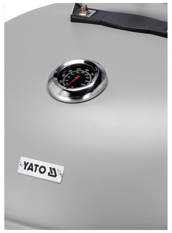 GRILL WĘGLOWY OKRĄGŁY 54CM SZARY YATO YG-20301