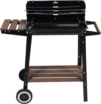 Grill węglowy z półką ruszt 48x28 cm LUND 99585