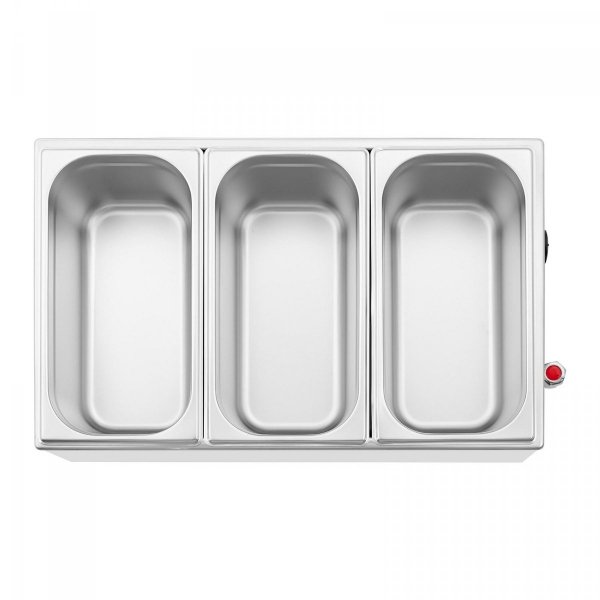 Bemar - 600 W - 3 GN 1/3 - kranik spustowy ROYAL CATERING 10012618 RCBM_GN1/3