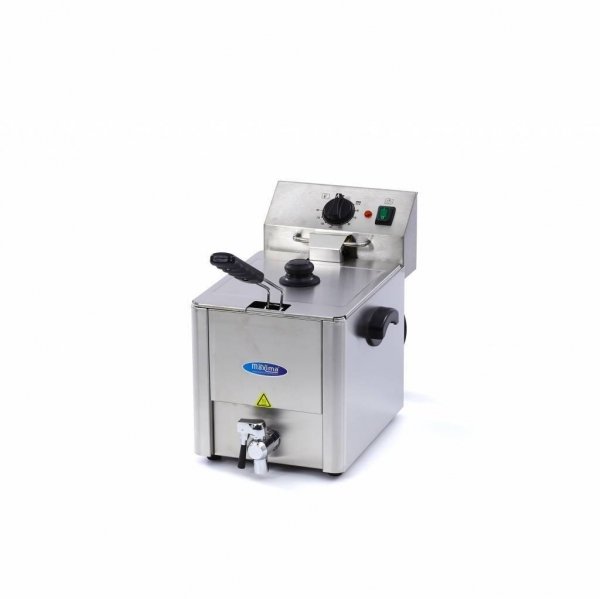 Elektryczna frytownica Maxima 1 x 8L z kranem MAXIMA 09300415 09300415