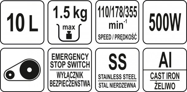 MIKSER PLANETARNY 10L YATO YG-03025 YG-03025