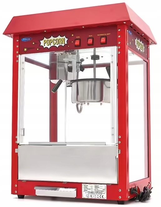 Maszyna do Popcornu 150gr profesjonalna 1,4kW MAXIMA 09506005 8720783966349
