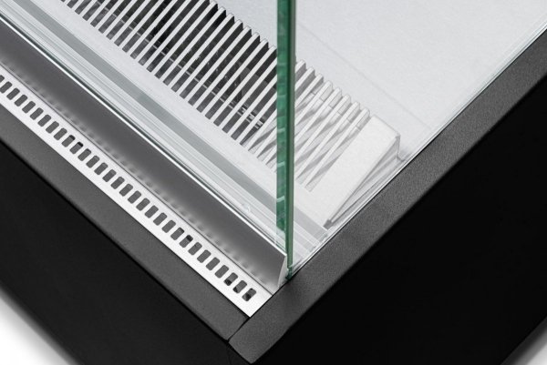 WITRYNA CUKIERNICZA NEUTRALNA DOLCE VISIONE BREVE NEUTRO PREMIUM 1300 | WNĘTRZE ZE STALI NIERDZEWNEJ | WERSJA OBNIŻONA | 1300X690X1110+/-10 MM