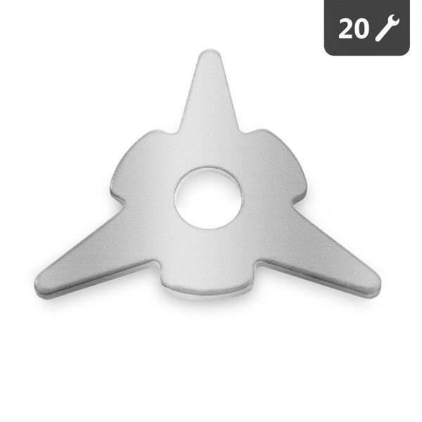 Podkładki trójkątne - zestaw - 20 szt. MSW 10060326 MSW-DRS45