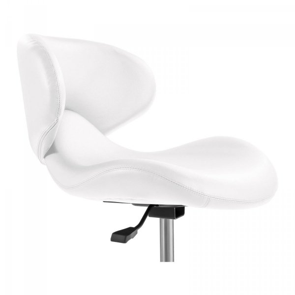 BIAŁY OBROTOWY HOKER / FOTEL KOSMETYCZNY  PHYSA 10040277 Andria White