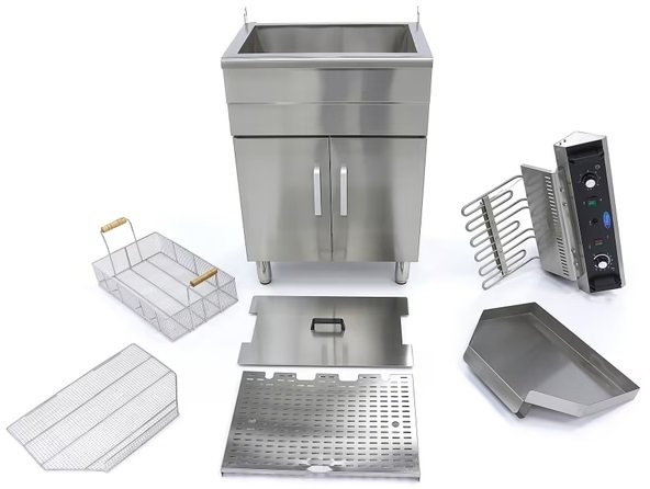 Frytkownica 30L - z Kranem i Szafka Profesjonalna MAXIMA 09365232 8720365340291