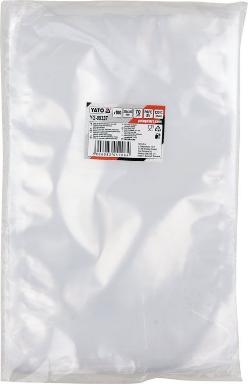 WORKI DO SOUS-VIDE I PAKOWAREK KOMOROWYCH 200*300 70UM PAPE SV, 100SZT YATO YG-09337 YG-09337