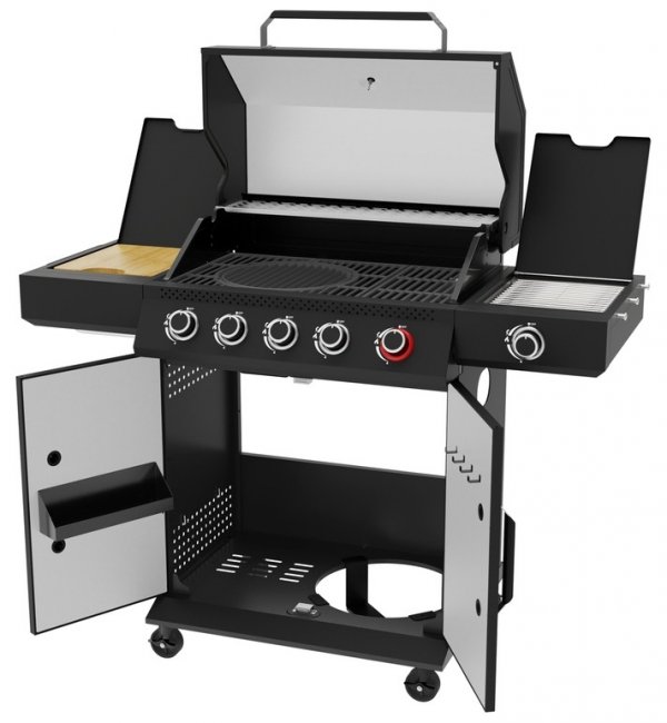 GRILL GAZOWY YAO 5+1 19KW CZARNY Yato YG-20031