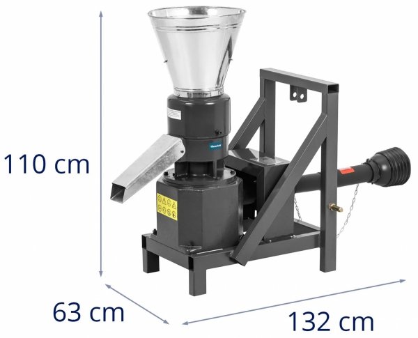 Peleciarka - WOM - 400 kg/h - 15 - 28 KM - Ø230 mm Wiesenfield 10280623 WIE-PM-3600