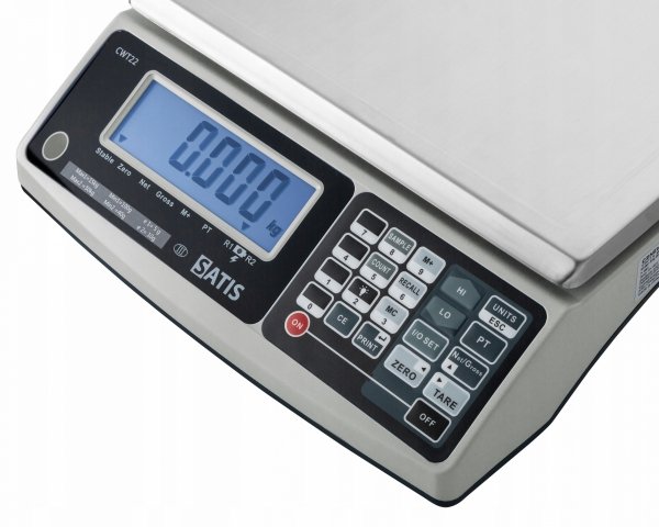 Waga licząca sklepowa z legalizacją 6kg / 3kg dwuzakresowa 2g / 1g RS232 SATIS CWT2236kgRS 5905317012096