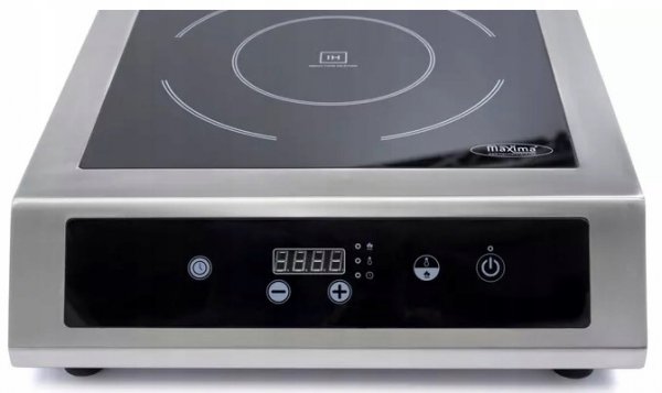 Kuchenka Indukcyjna Płyta Grzejna 16-28cm Profesjonalna Elektryczna 3500W 1 palnik MAXIMA 09371030 5905317012492