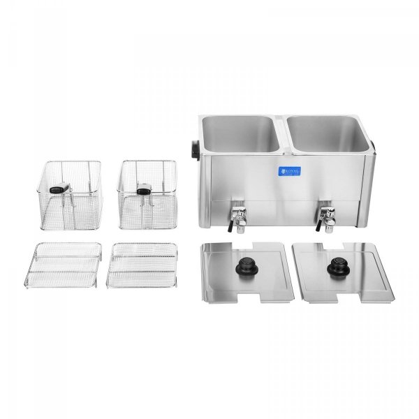 Frytownica - 2 x 13 litrów - termostat E.G.O. ROYAL CATERING 10010153 RCEF 13D-EGO