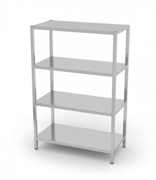 Regał magazynowy, 4 półki pełne 1000 x 700 x 1800 mm POLGAST 334107 334107