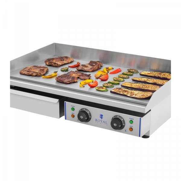 Płyta grillowa - 72,5 cm - gładka - 2 x 2200 W ROYAL CATERING 10010251 RCEG 75