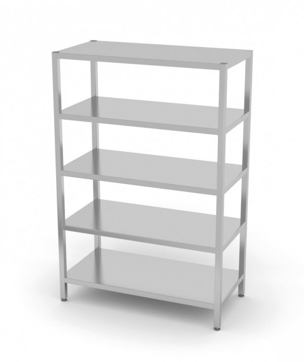 Regał magazynowy, 5 półek pełnych 1100 x 600 x 1800 mm POLGAST 335116 335116
