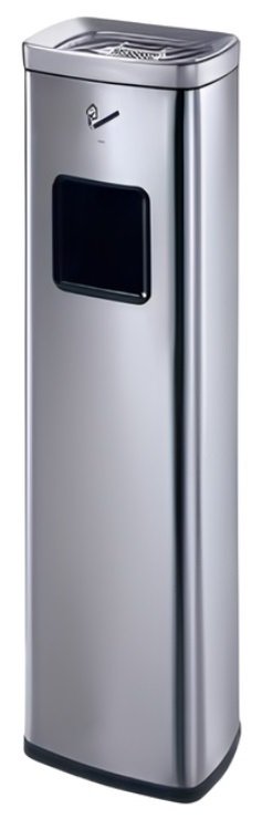 Koszopopielnica srebrna 81cm 12L Szron WT-C702601-SILVER