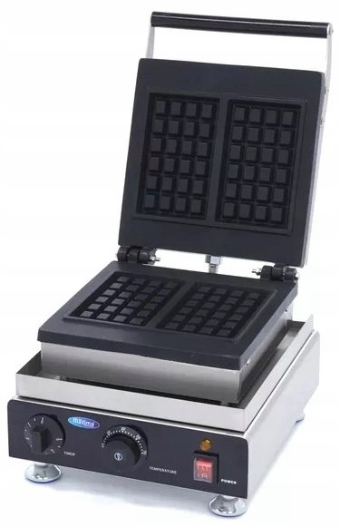 Gofrownica 2 sztuki Belgijskie Gofry Profesjonalna Klasyczna 1750W Maxima 09374200 8719632127871