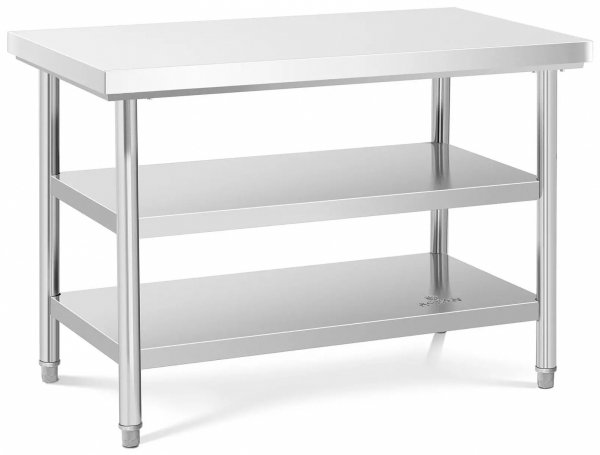 Stół roboczy - 3 poziomy - 120 x 70 cm ROYAL CATERING 10011654 RCWT-120X70-3L-E