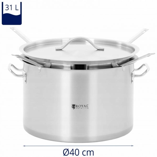 Garnek do makaronu - 4 wkłady 31l ROYAL CATERING RCPP-400-3 10013237 4062859246394