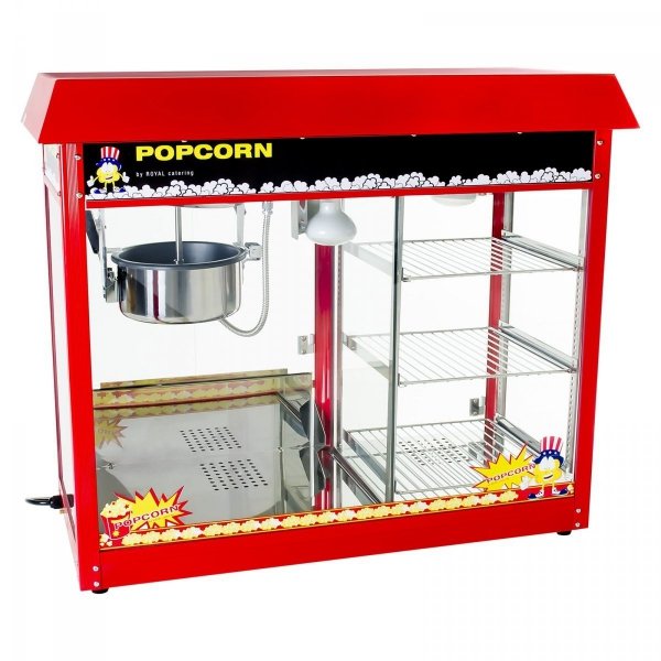 Maszyna do popcornu z witryną grzewczą Royal Catering RCPC-16E 1700W ROYAL CATERING 10010532 RCPC-16E
