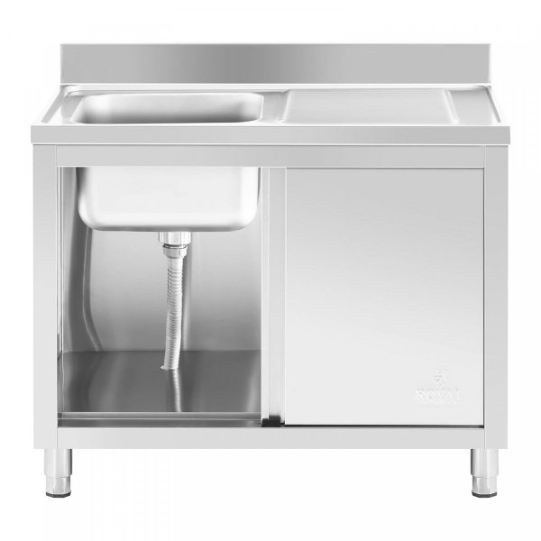 Szafka ze zlewem 1 komora 400 x 400 x 240 mm ROYAL CATERING 10012142 RC-IKS11