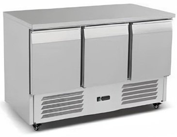Stół chłodniczy 3-drzwiowy Szron DBS1300B 5905440407905