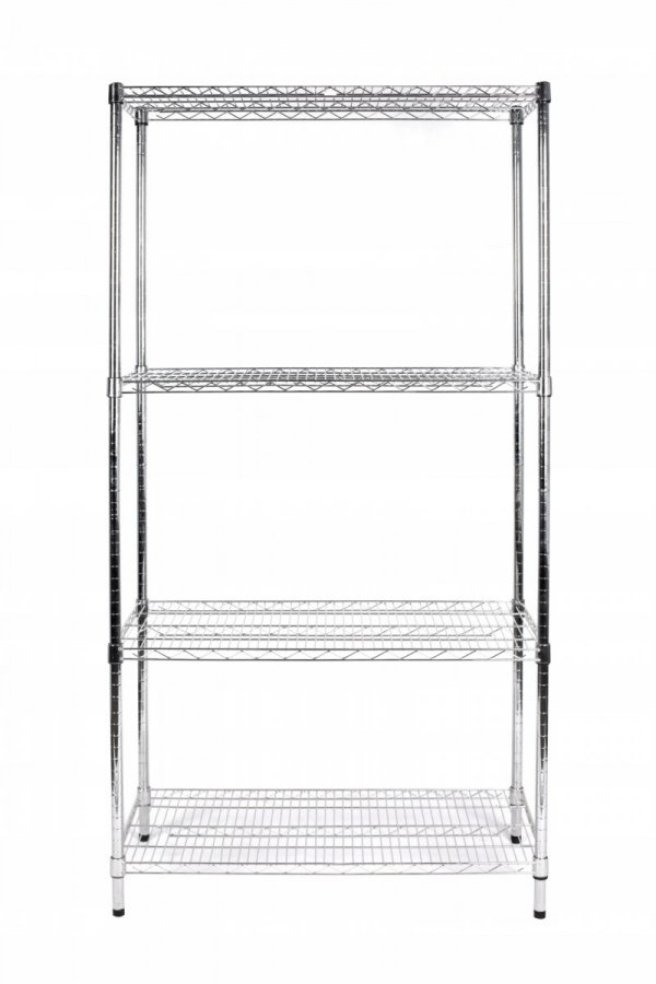 Regał chromowany 4 półki 120x60x180 INVEST HORECA WT-120600
