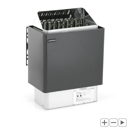 Piec do sauny - elektryczny - 9 kW UNIPRODO 10250223 UNI_SAUNA_G9.0KW