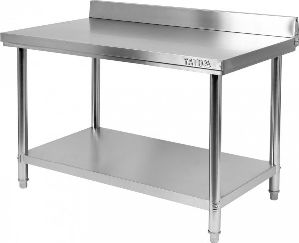 STÓŁ PRZYŚCIENNY Z PÓŁKĄ  SKŁADANY 1500×700×H850+100 mm YATO YG-09034 YG-09034