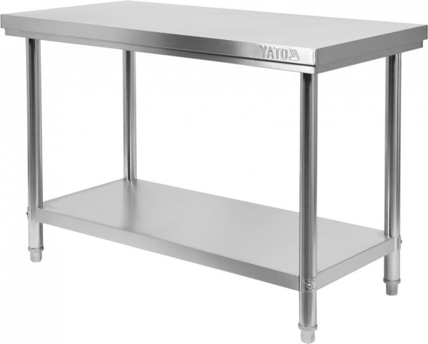 STÓŁ CENTRALNY SKŁADANY Z PÓŁKĄ 1200×700×H850mm YATO YG-09011 YG-09011