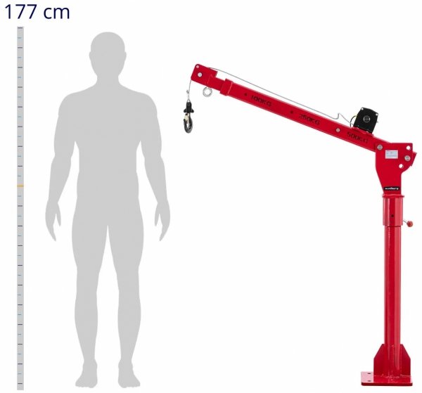 Żuraw załadunkowy z wciągarką 12 V - 800 kg - 360° Steinberg 10031273 SBS-PTC-500