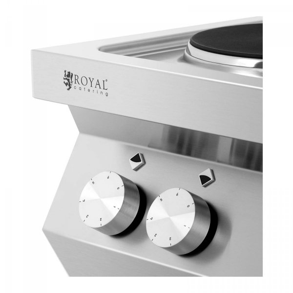 Kuchenka elektryczna - 4 palniki - 4 x 2600 W - otwarta podstawa Royal Catering 10011760 RC-EC4OC