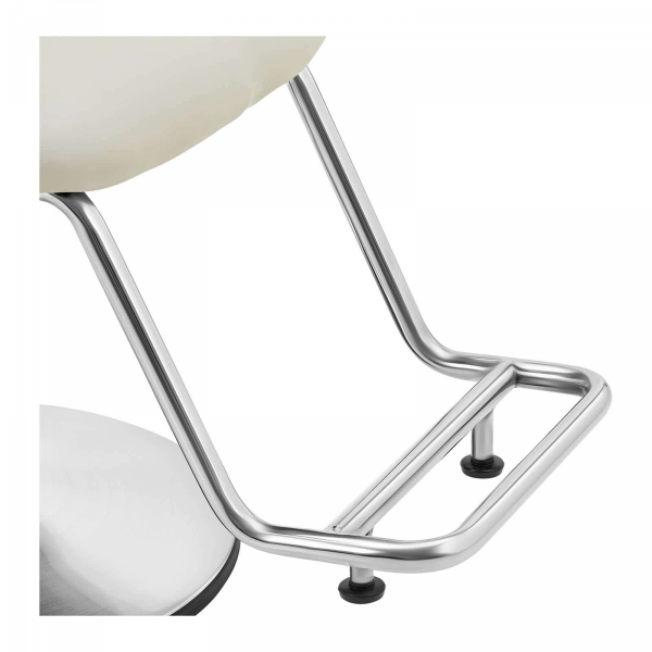 Fotel fryzjerski z podnóżkiem - 890-1040 mm - 200 kg - czarny, jasnoszary, srebrny Physa 10040616 PHYSA VENTNOR GRAY &amp; BLACK