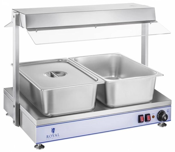 Płyta grzewcza - 700 x 500 mm - 2 halogeny - 1100 W Royal Catering 10010382 RCHP-70