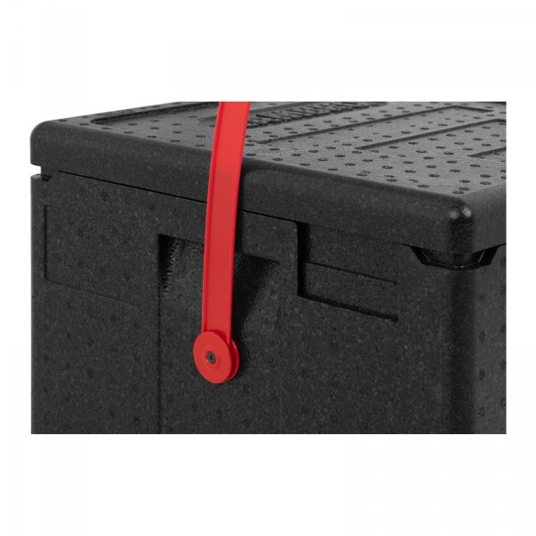 Pojemnik termoizolacyjny do pizzy - na 8 pudełek - czerwony pasek CAMBRO 10330002