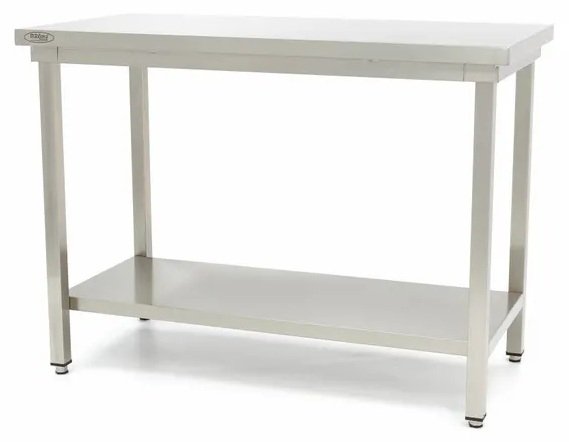 Stół gastronomiczny roboczy ze stali nierdzewnej z półką 60 x 60 cm Maxima