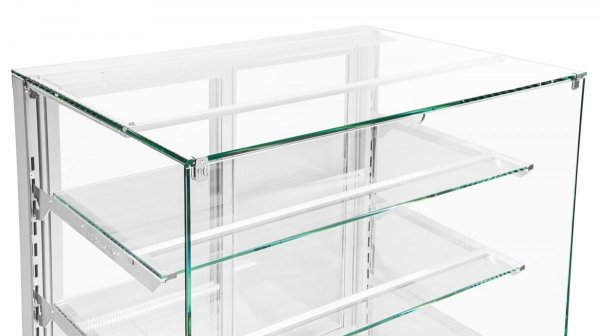 WITRYNA CUKIERNICZA CHŁODNICZA DOLCE VISIONE PREMIUM BREVE 1300 | WNĘTRZE ZE STALI NIERDZEWNEJ | WERSJA OBNIŻONA | 1300X690X1110+/-10 MM