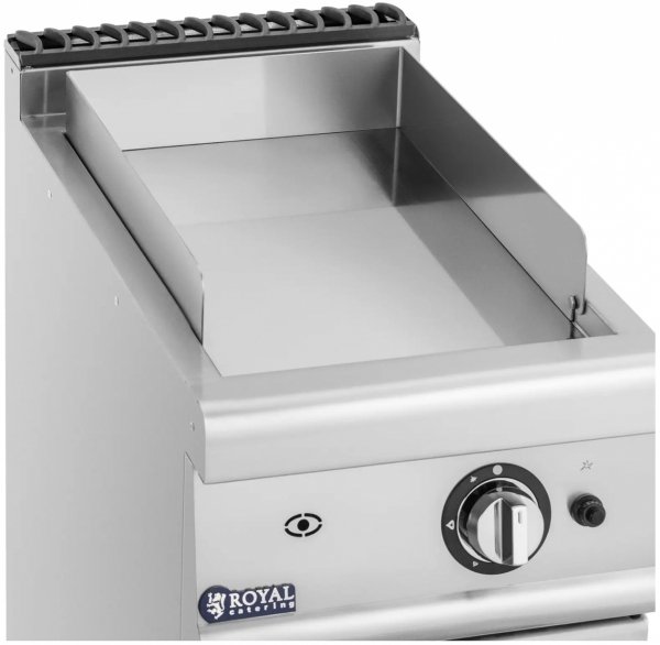 Grill gazowy - 6 kW - 50 - 300°C - propan / LPG / gaz ziemny - szafka dolna - Royal Catering 10013403 RCGG-40/700CS 4062859277015